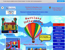Tablet Screenshot of hartlandinflatables.com